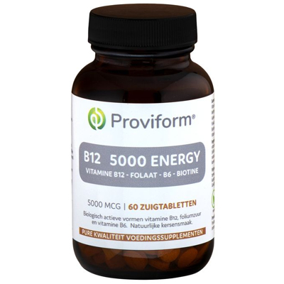 Afbeelding van Proviform Vitamine B12 5000 mcg Energy Zuigtabletten