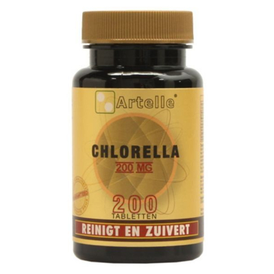 Afbeelding van Artelle Chlorella 200mg, 200 tabletten