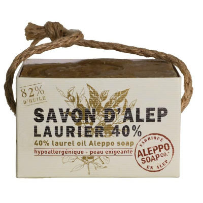 Afbeelding van Aleppo Soap Co Zeep 40%, 200 gram