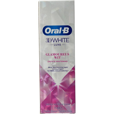 Afbeelding van Oral B Tandpasta 3d White Luxe Glamorous White, 75 ml