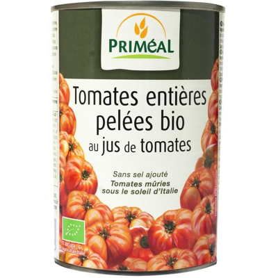 Afbeelding van Primeal Gepelde tomaten zonder zout 400 g