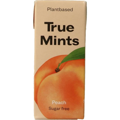 Afbeelding van True Mints Peach suikervrij 13 g