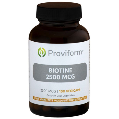 Afbeelding van Proviform Biotine 2500mcg Vegicaps 100st