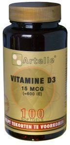 Afbeelding van Artelle Vitamine D3 15mcg