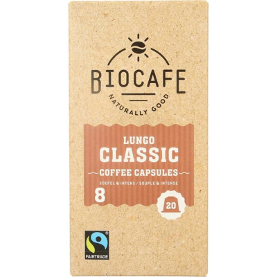 Afbeelding van Bio Cafe Koffiecapsules Lungo Multi verpakking 6x100GR