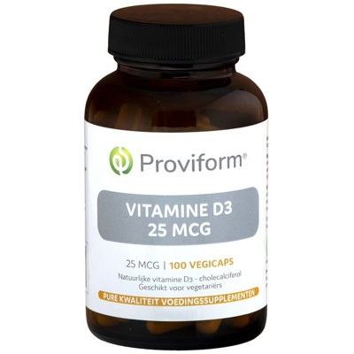 Afbeelding van Proviform Vitamine D3 25mcg, 200 Veg. capsules