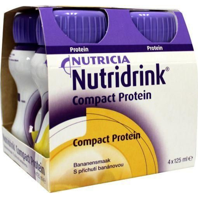 Afbeelding van Nutricia Compact protein banaan 125 gram 4 stuks