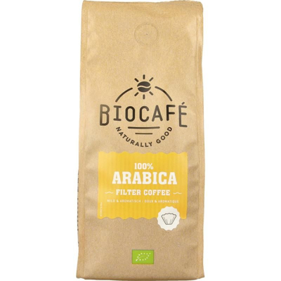 Afbeelding van Biocafe Filterkoffie 100% Arabica Bio, 250 gram