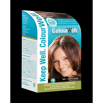 Afbeelding van Colourwell 100% natuurlijke haarkleuring kastanje bruin 100 g