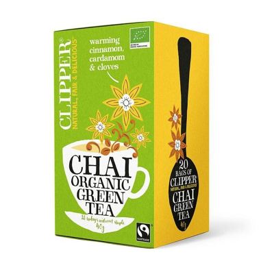 Afbeelding van Clipper Chai green tea bio 20 zakjes