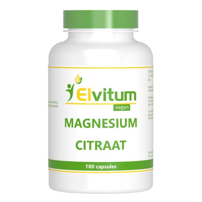 Afbeelding van Elvitaal/elvitum Magnesium Citraat, 180 Veg. capsules