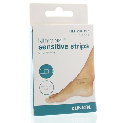 Afbeelding van Kliniplast Sensitive Strips 25 X 72 294117, 20 stuks