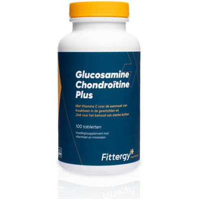 Afbeelding van Fittergy Glucosamine Chondroïtine Plus Tabletten 100TB