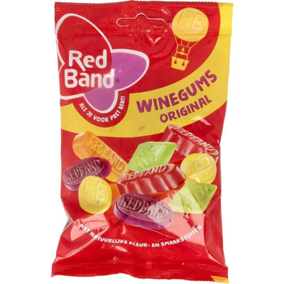 Afbeelding van Red Band Winegums, 120 gram