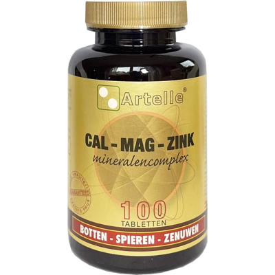 Afbeelding van Artelle Calcium Magnesium Zink Tabletten 100TB