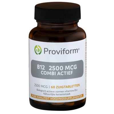 Afbeelding van Proviform Vitamine B12 1500mcg Combi Actief Folaat, 120 Zuig tabletten