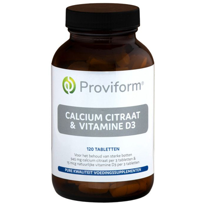 Afbeelding van Proviform Calcium Citraat &amp; Vitamine D3 Tabletten 120st