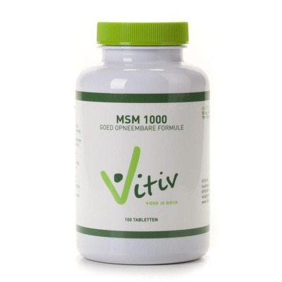 Afbeelding van Vitiv MSM 1000 mg 100 tabletten