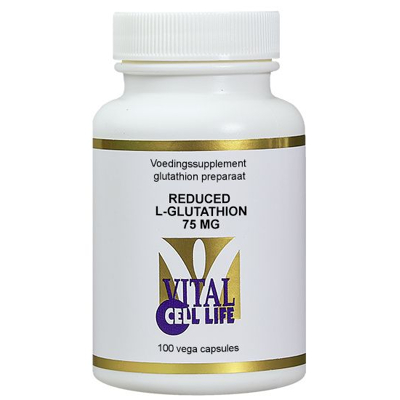 Afbeelding van Vital Cell Life L glutathion 75mg Reduced, 100 capsules