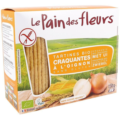 Afbeelding van Le Pain Des Fleurs Uien Crackers 150 gram