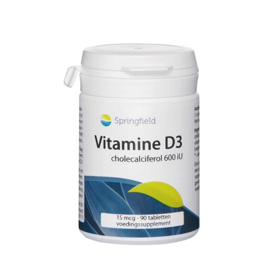 Afbeelding van Springfield Vitamine D3 600iu, 90 tabletten