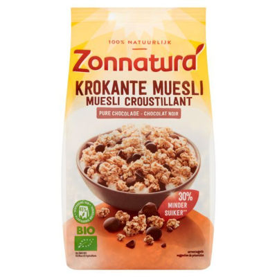 Afbeelding van Zonnatura Krokante muesli chocolade bio 375 g