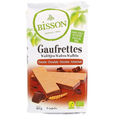 Afbeelding van Bisson Wafels chocolade 190 g