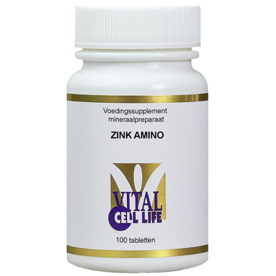 Afbeelding van Vital Cell Life Zink Amino 15mg, 100 tabletten
