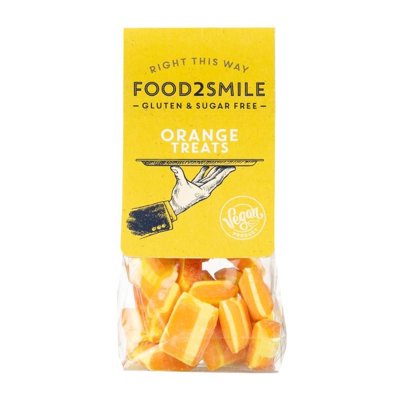 Afbeelding van Food2smile Orange Treats Suikervrij Glutenvrij Lactosevrij, 90 gram