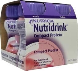 Afbeelding van Nutridrink Compact proteine aardbei 125 ml 4 stuks