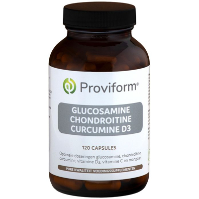 Afbeelding van Proviform Glucosamine chondroitine curcuma D3 120 capsules
