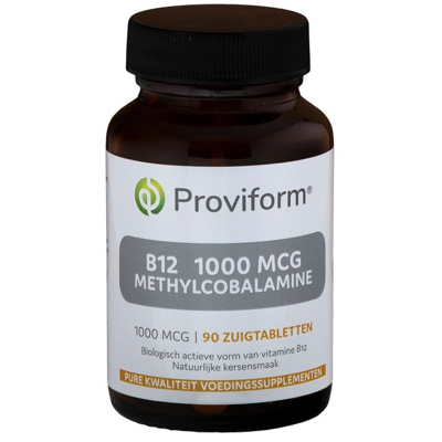 Afbeelding van Proviform Vitamine B12 1000 Mcg methylcobalamine, 90 Zuig tabletten