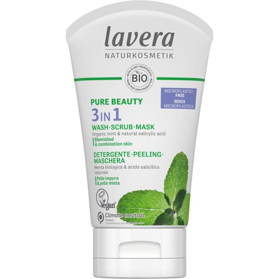 Afbeelding van Lavera Pure Beauty 3in1 reiniger peeling masker 125 ml