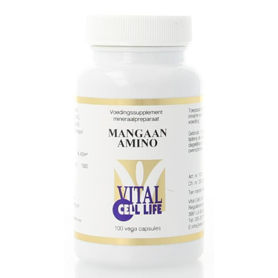 Afbeelding van Vital Cell Life Mangaan Amino 30mg, 100 capsules
