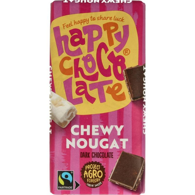 Afbeelding van Happy Chocolate Puur Nougat 100GR