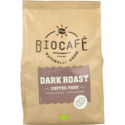 Afbeelding van Biocafe Coffee Pads Dark Roast Bio, 36 stuks