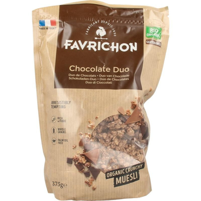 Afbeelding van Favrichon Chocolade duo crunchy muesli 375 g