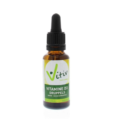 Afbeelding van Vitiv Vitamine D3 druppels 1000IU 25 ml