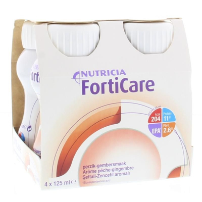 Afbeelding van Nutricia Forticare peach/ginger 125 gram 4 stuks