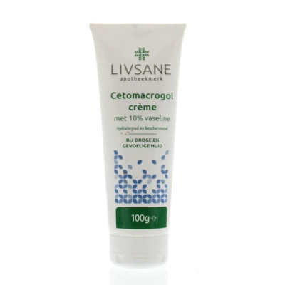 Afbeelding van Livsane Cetomacrogolcrème met 10% Vaseline (100g)