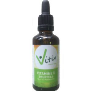 Afbeelding van Vitiv Vitamine D3 druppels 100IU 50 ml