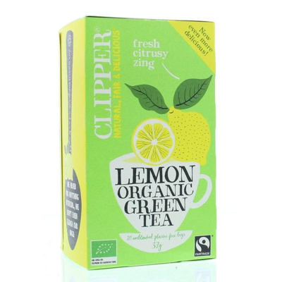Afbeelding van Clipper Green tea lemon 20 zakjes