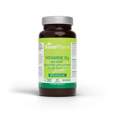 Afbeelding van Sanopharm Vitamine D3 Bio Actief Tabletten