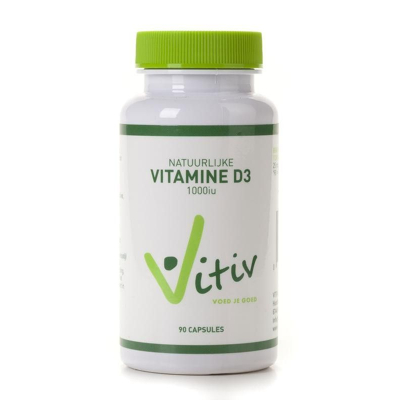 Afbeelding van Vitiv Vitamine D3 90 capsules