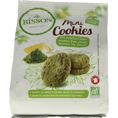 Afbeelding van Bisson Cookies matcha citron 120 g