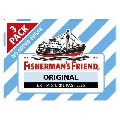 Afbeelding van Fishermansfriend Original extra sterk suikervrij 3 x 25 g
