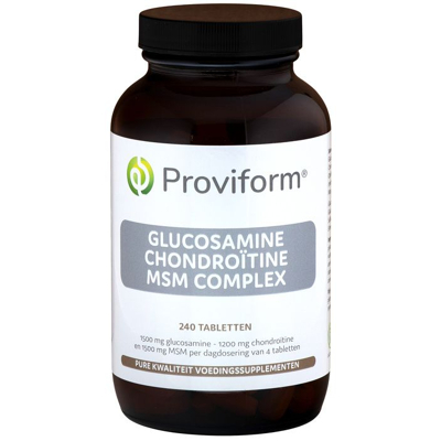 Afbeelding van Proviform Glucosamine Chondroitine Complex Msm, 240 tabletten
