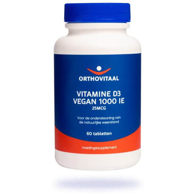 Afbeelding van Orthovitaal Vitamine D3 1000 IE Tabletten