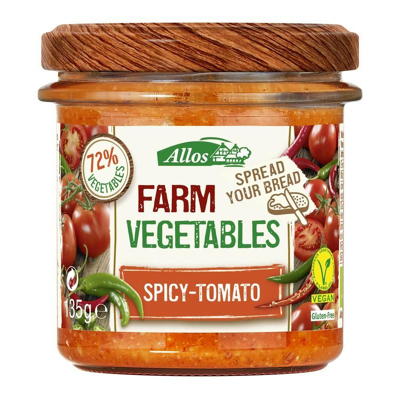 Afbeelding van Allos Farm Vegetables Pittige Tomaat Bio, 135 gram