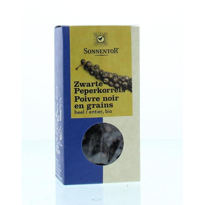 Afbeelding van Sonnentor Peperkorrels Zwart Bio, 55 gram